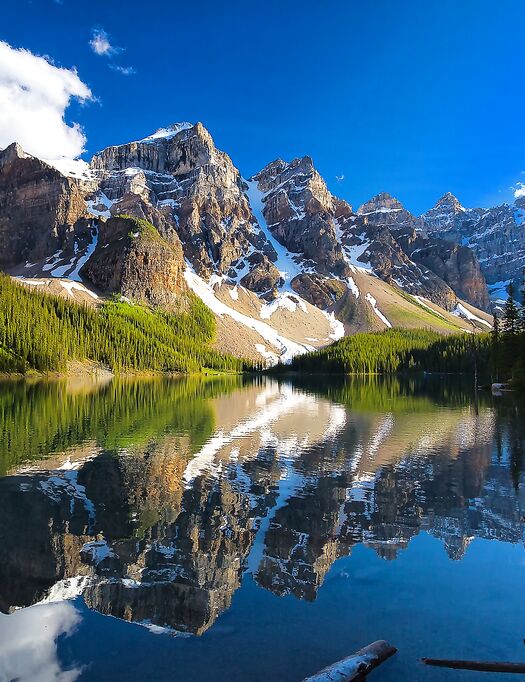 Mountains and lake